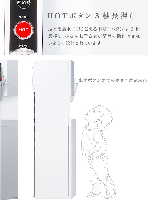 HOTボタン3秒長押し